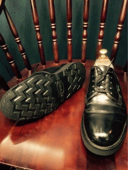 ポストマンシューズをVibram #4014でオールソール交換 31