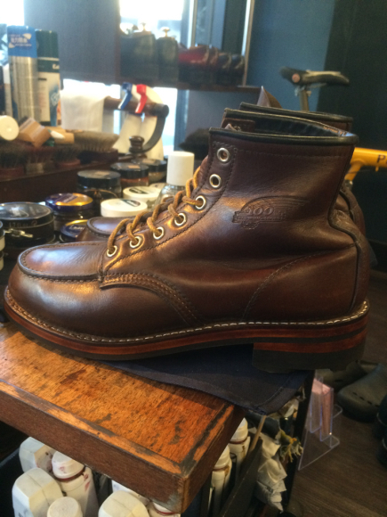 RED WINGをダイナイト・リッジウェイソールへ交換 3