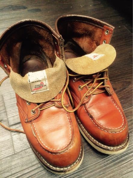 RED WINGの腰裏・かかと内側修理 2
