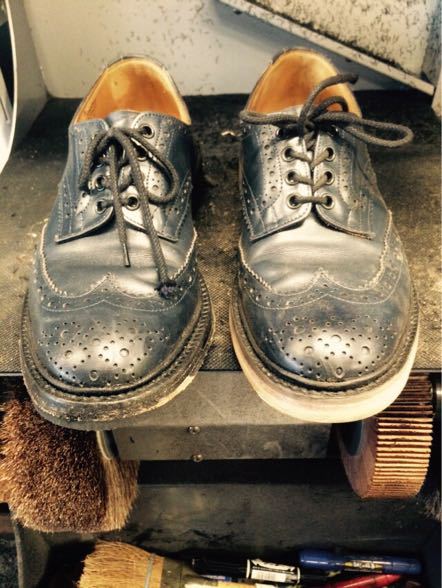 Tricker’s カントリーシューズのソール・コバ修理 7