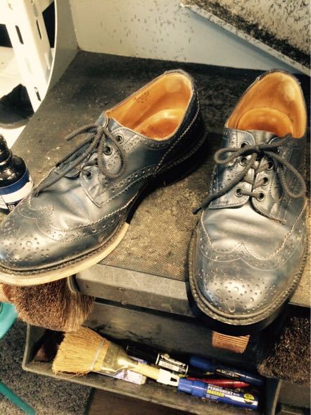 Tricker’s カントリーシューズのソール・コバ修理 8