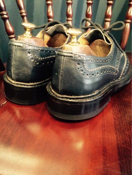 Tricker’s カントリーシューズのソール・コバ修理 12