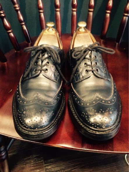 Tricker’s カントリーシューズのソール・コバ修理 13