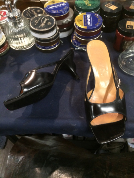 GUCCI・Christian Louboutin・HERMÈS・PRADA レディース靴修理事例 1