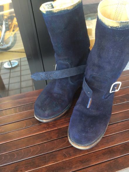 Chippewa エンジニアブーツの修理・染め直し 5