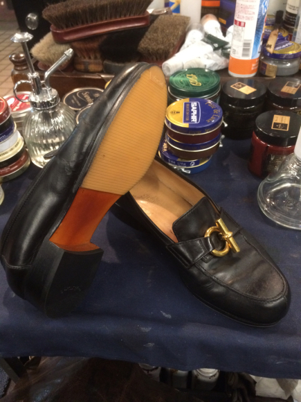 HERMÈS・Christian Louboutin・GUCCI レディース靴修理事例 4