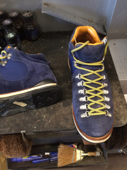 VISVIM マウンテンブーツの靴底部分補修 2
